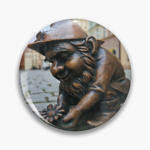 Item preview, Thinking of Wroclaw - Gnome Picking Daisy designed and sold by Purrfecta.