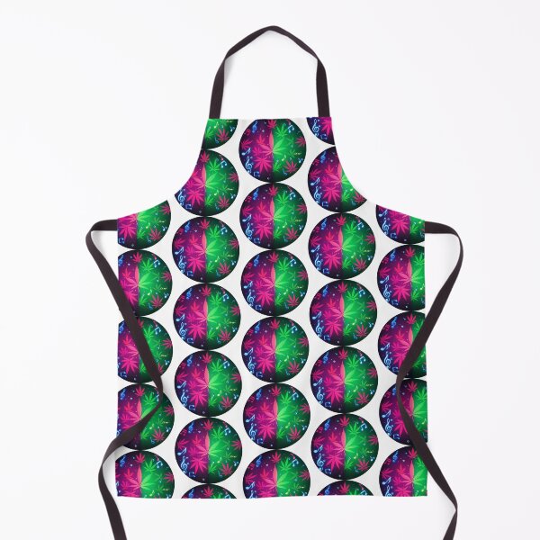Item preview, Pot Leaves and Musical Notes in Circles - White designed and sold by JLEmporium.
