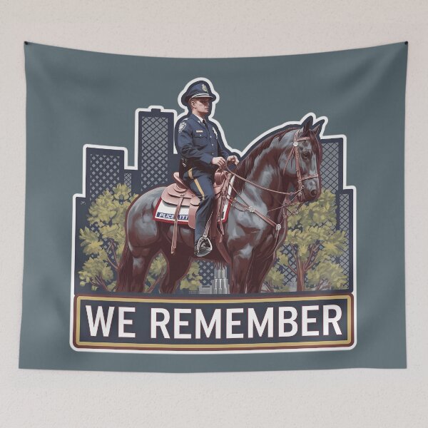 Item preview, Patriot and memorial Day - Nyc police horse mounted designed and sold by The  Knick Knack Nook.