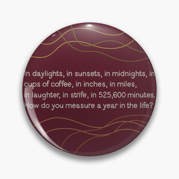Item preview, How do you measure a year in the life? designed and sold by Avarie ✨.