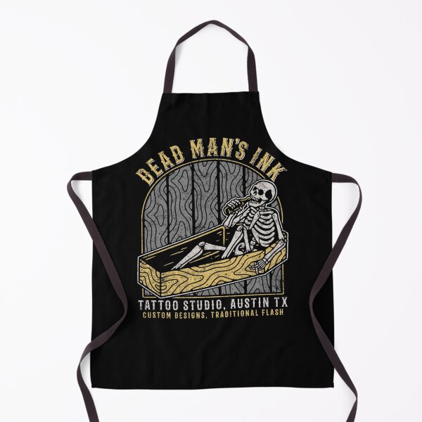 Item preview, Dead Man's Ink, Tattoo Studio, Austin, Texas, Skeleton Tattoo Design designed and sold by Proverbial Wisdom Design.