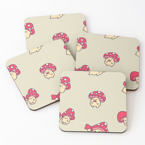 Item preview, Funny kawaii mushrooms - red amanita shrooms lover fairy tale goblincore forager forest theme girly forestcore  designed and sold by Fantasy Cache.