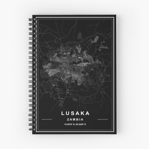 Item preview, Lusaka City Map designed and sold by SHAMPAIN-ART-CO.