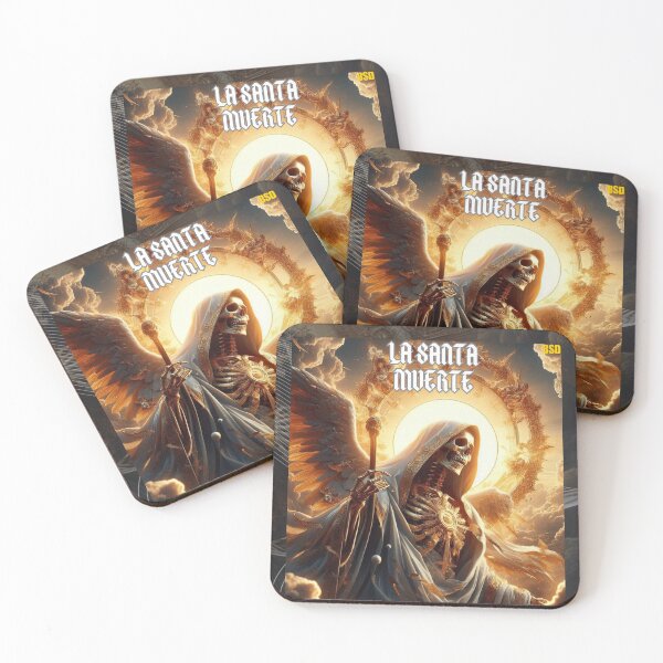 Item preview, Golden Santa Muerte in the Heavens designed and sold by julioacuna01020.