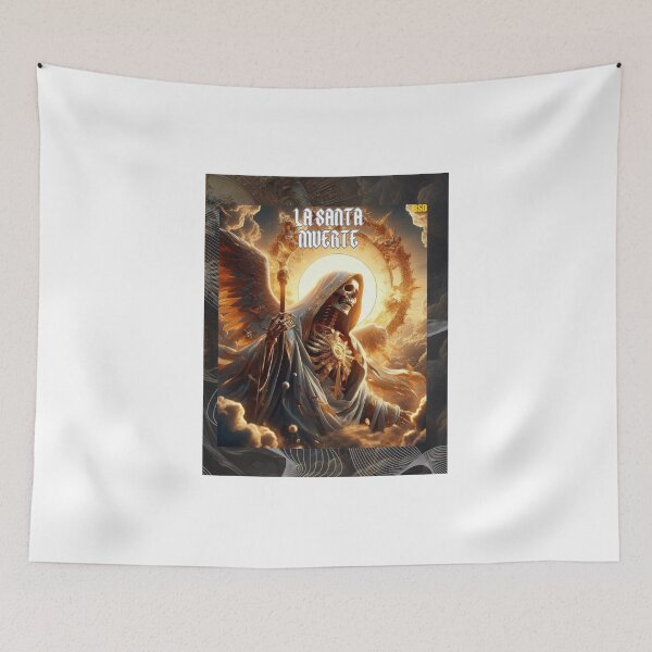 Item preview, Golden Santa Muerte in the Heavens designed and sold by julioacuna01020.