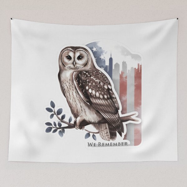 Item preview, Patriot and memorial Day - Vintage Owl designed and sold by The  Knick Knack Nook.