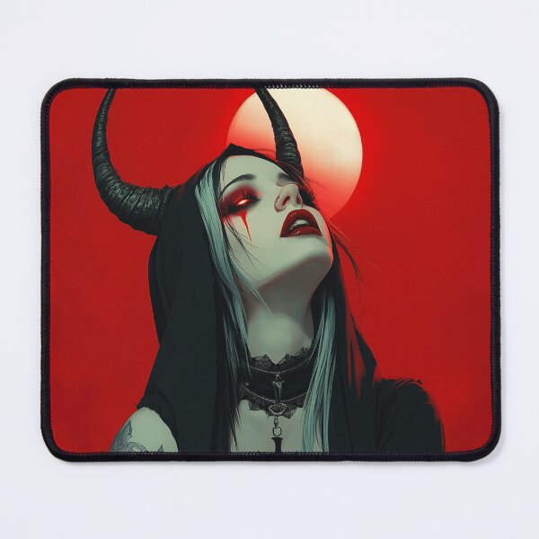Item preview, Red eye Devil Girl designed and sold by CursedbyLilith.