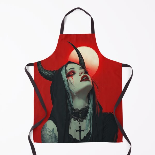 Item preview, Red eye Devil Girl designed and sold by CursedbyLilith.