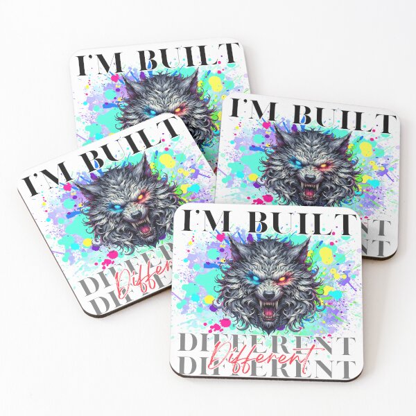 Item preview, Fierce Wolf Art: "I'm Built Different designed and sold by TOA Timeless Original Apparel.