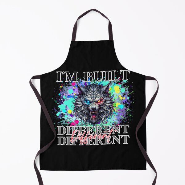 Item preview, Fierce Wolf Art: "I'm Built Different designed and sold by TOA Timeless Original Apparel.