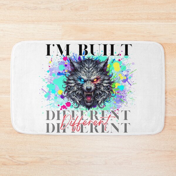 Item preview, Fierce Wolf Art: "I'm Built Different designed and sold by TOA Timeless Original Apparel.
