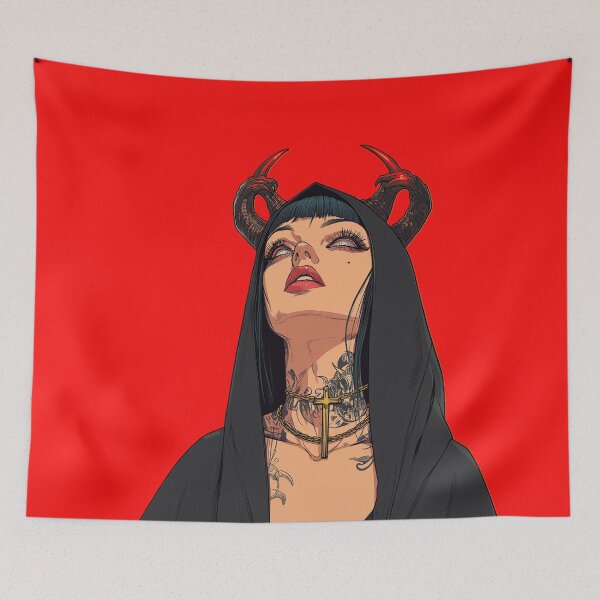 Item preview, Devil Nun Girl designed and sold by CursedbyLilith.