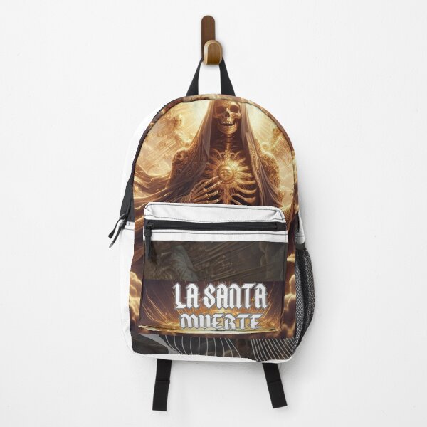 Item preview, "Golden Santa Muerte in the Heavens" designed and sold by julioacuna01020.