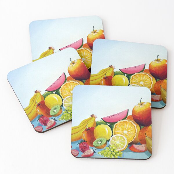 Item preview, Fruits Composition-Acrylic on canvas painting designed and sold by SamirArt.