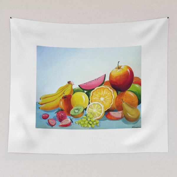 Item preview, Fruits Composition-Acrylic on canvas painting designed and sold by SamirArt.