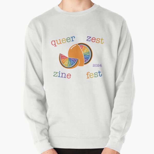 Queer Zest Zine Fest 2024 - Rainbow Variant Pullover Sweatshirt