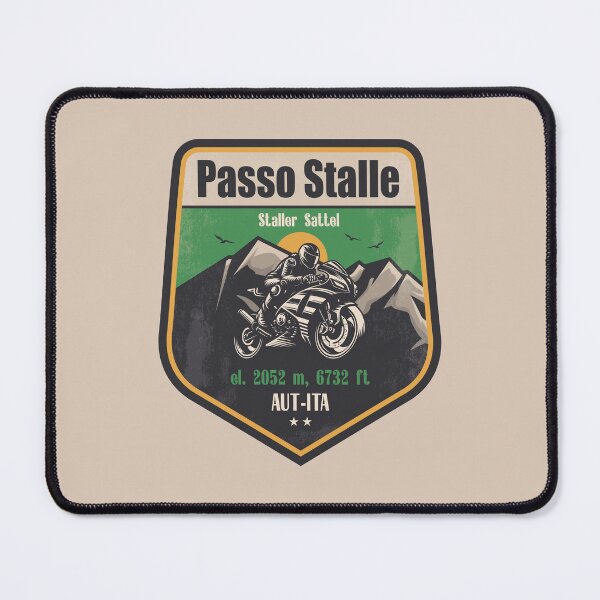 Item preview, Staller Saddle Austria-Italy Motorcycling Mountain Design designed and sold by CynthiaGraphics.