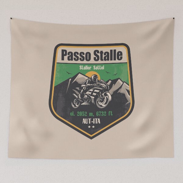 Item preview, Staller Saddle Austria-Italy Motorcycling Mountain Design designed and sold by CynthiaGraphics.