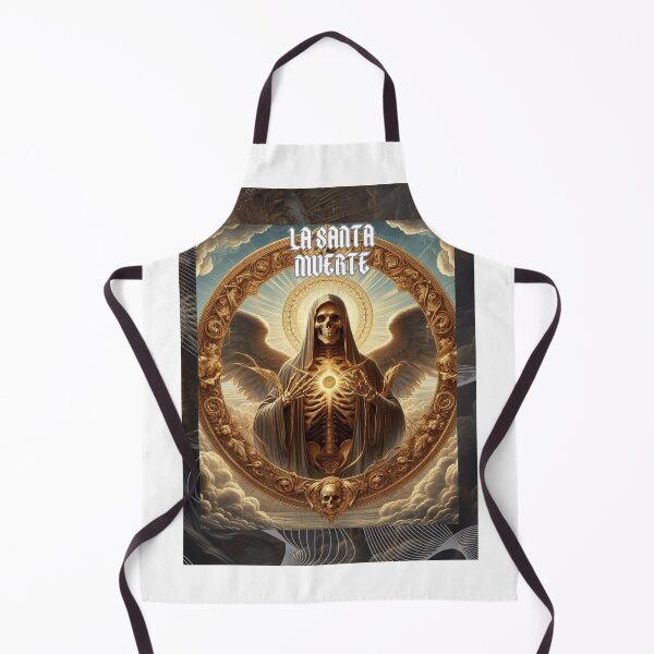 Item preview, "Golden Santa Muerte in the Heavens" designed and sold by julioacuna01020.