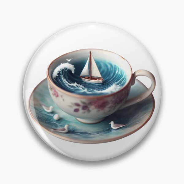 Item preview, Ocean in a teacup designed and sold by All_Things_Navy.