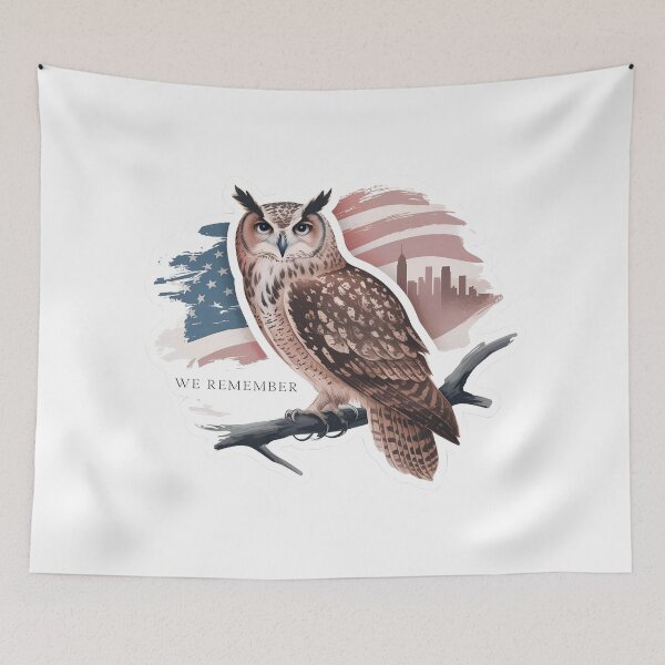 Item preview, Patriot and memorial Day - Vintage Owl designed and sold by The  Knick Knack Nook.