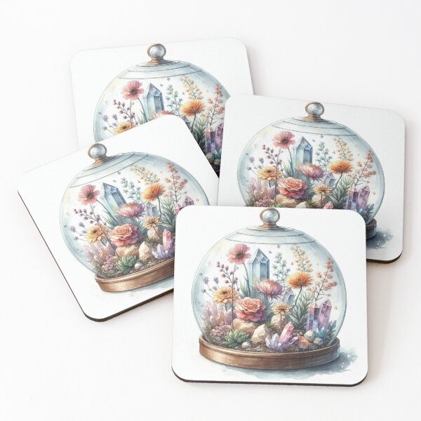 Item preview, Terrario de Cristales y Flores designed and sold by Pixelalchemy31.