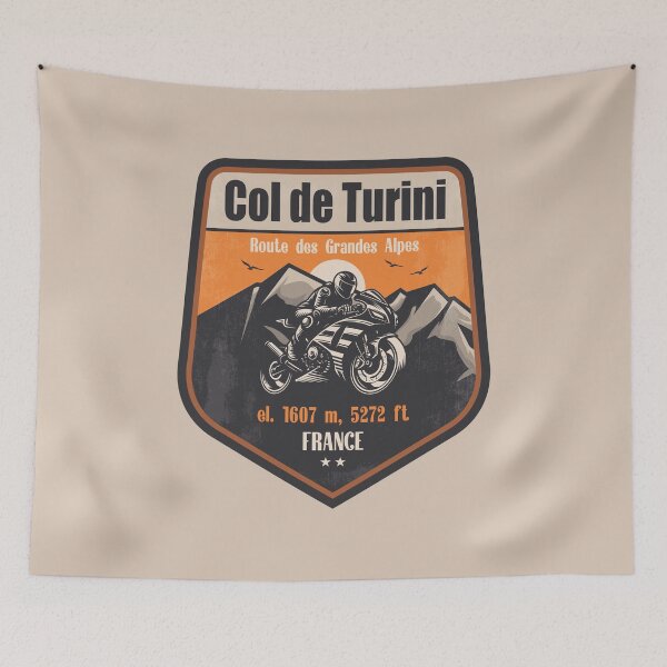 Item preview, Col de Turini France Motorcycling Mountain Design designed and sold by CynthiaGraphics.