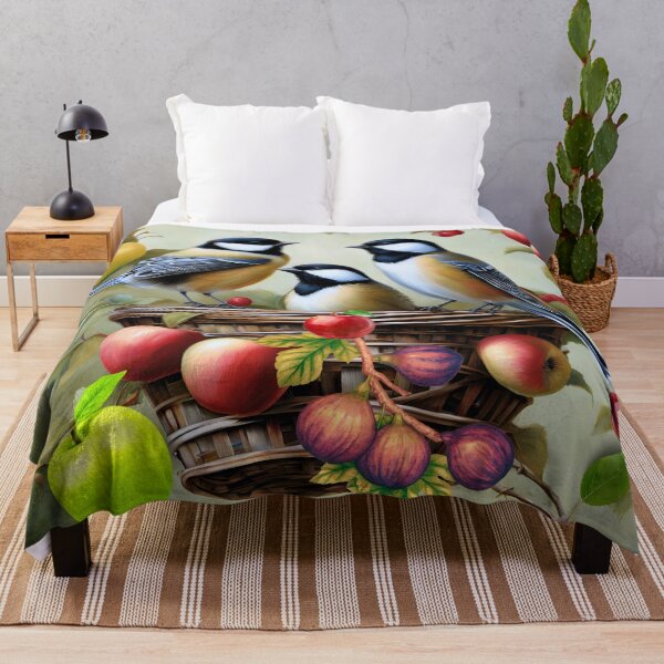 Item preview, Fall Season Birds and Fruits designed and sold by Modern-Tropical.