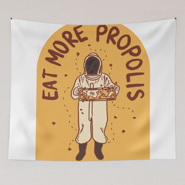 Item preview, Eat More Propolis Honey Bee Keeper Sticker designed and sold by climboncowgirl.