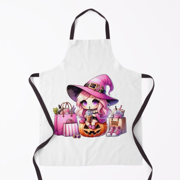 Item preview, Cute girly Witch shopping (Basic Witch) Sticker and more designed and sold by CRandRRstickers.