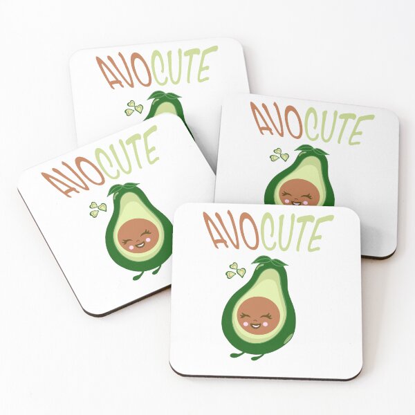 Item preview, Avocute cute adorable kawaii happy Avocado designed and sold by LTstylus.