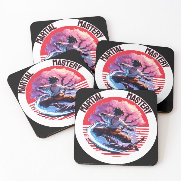 Item preview, Martial Mastery Anime Design – Martial Arts Under Cherry Blossoms with Japanese Sunset Symbol designed and sold by Dantin.