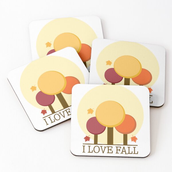 Item preview, I Love Fall - Colour Autumn Season Landscape  designed and sold by Sunserize Designs.