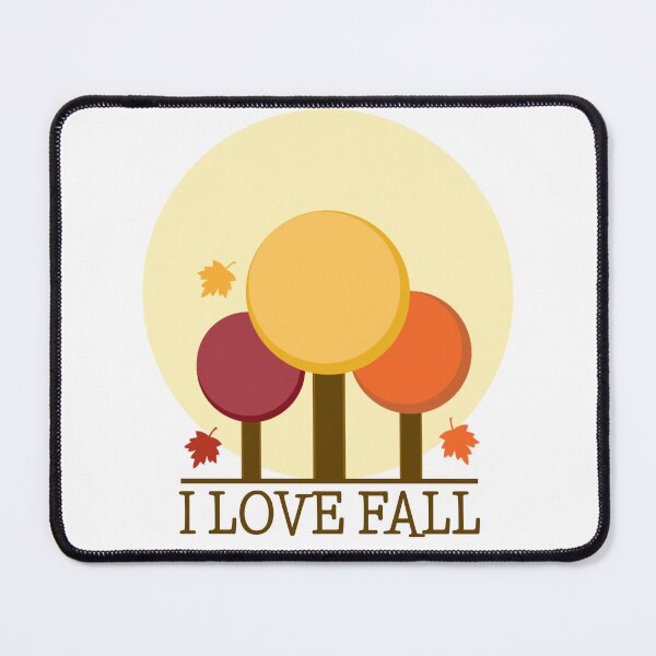 Item preview, I Love Fall - Colour Autumn Season Landscape  designed and sold by Sunserize Designs.