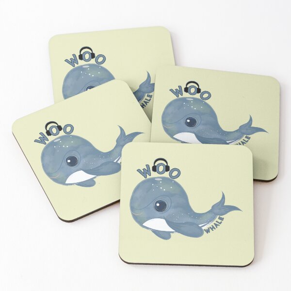 Item preview, Blue Woo Whale Design  designed and sold by 5Petals.