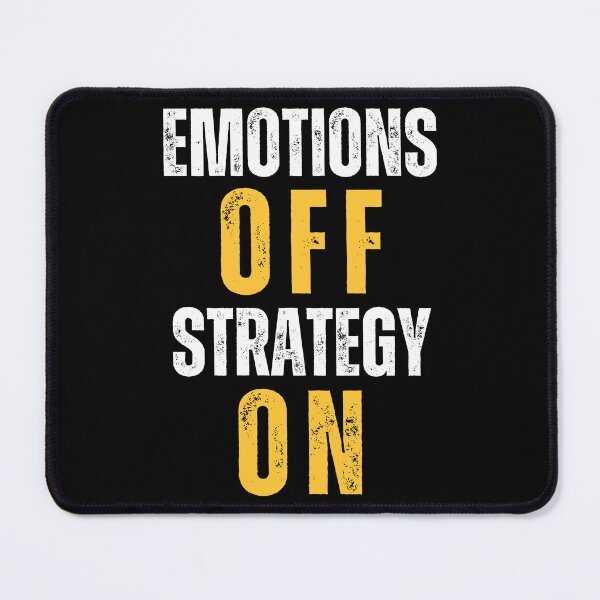 Item preview, Emotions off, strategy on designed and sold by FluxAuraTees.