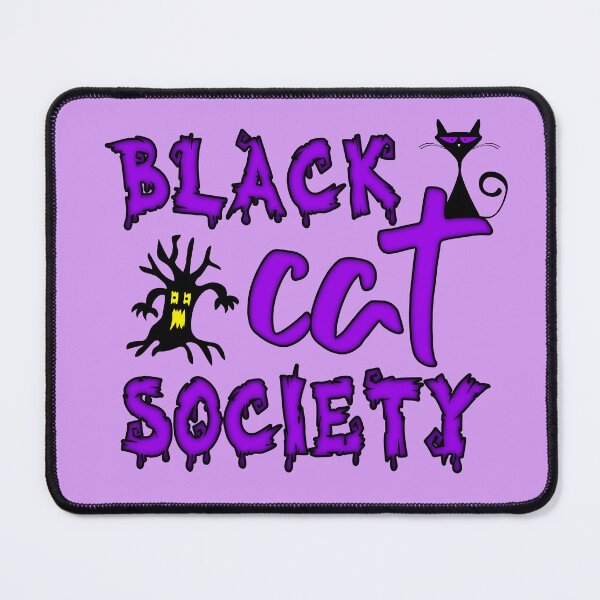 Item preview, Black cat cat society designed and sold by DMFPRINTS.