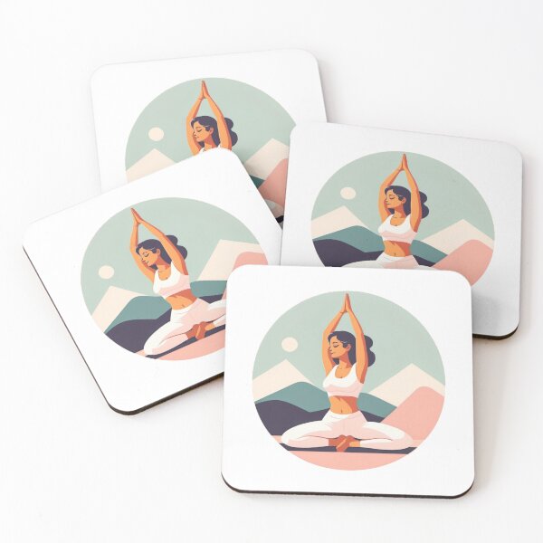 Item preview, Zen Warrior: Yoga Girl Graphic Tee Dad Hat Sticker designed and sold by Eths-Designs.