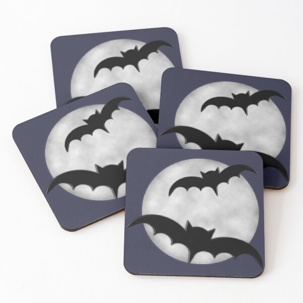 Item preview, Two bats flying against a full moon. designed and sold by claireseyeview.