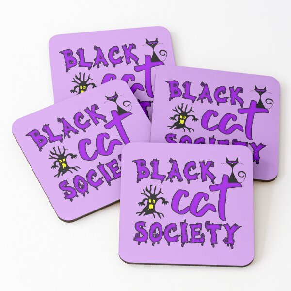 Item preview, Black cat cat society designed and sold by DMFPRINTS.