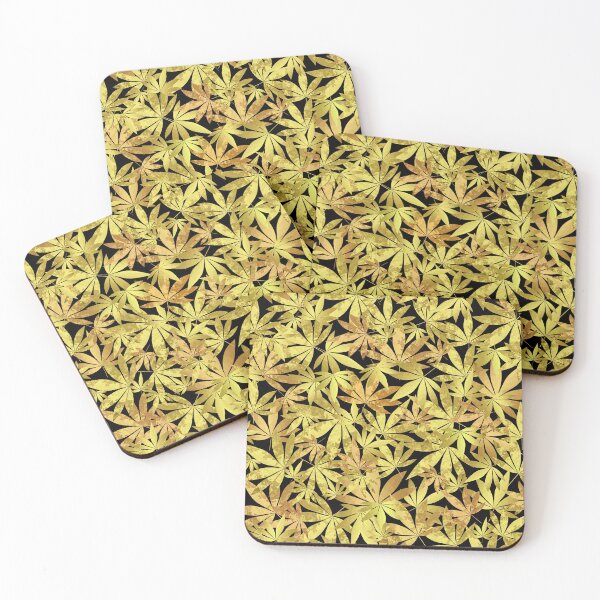 Item preview, Gold Weed Leaf designed and sold by Sartoris Art.