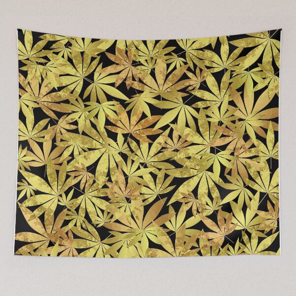 Item preview, Gold Weed Leaf designed and sold by Sartoris Art.