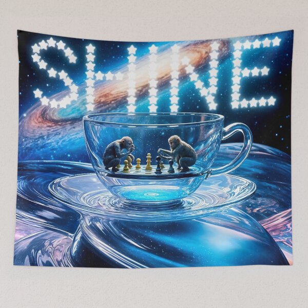 Item preview, Monkeys Chess and Galactic Shine designed and sold by koreatvtea.