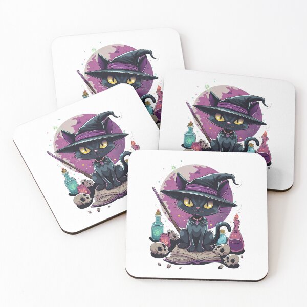 Item preview, Halloween Spooky Cat Witch designed and sold by Wild-Co.
