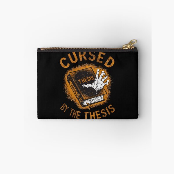 Item preview, Cursed by thesis, funny PhD and Halloween designed and sold by NoetherSym.