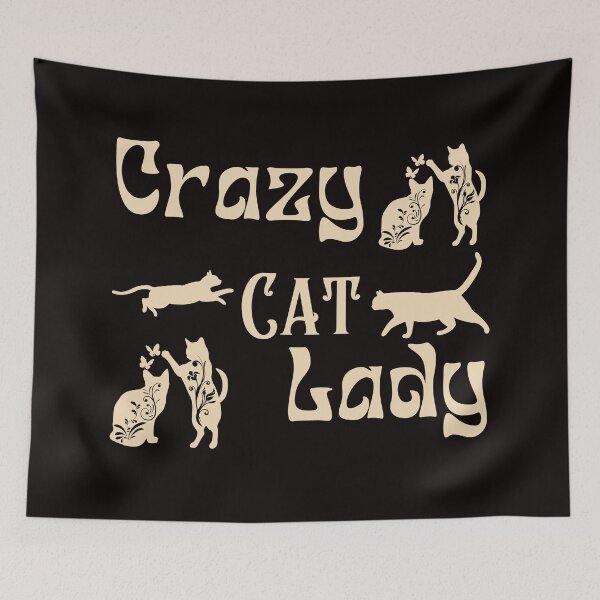 Item preview, Crazy cat lady designed and sold by BritishDelights.