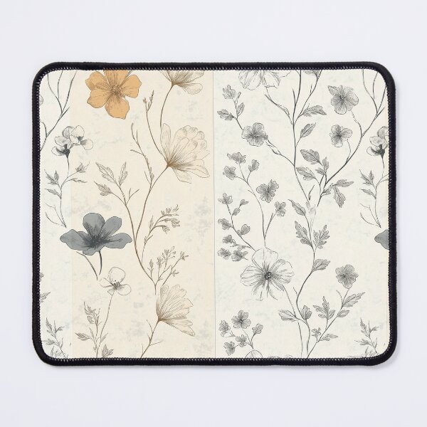 Item preview, Vintage Botanical Florals in Soft Hues designed and sold by Retro-District.