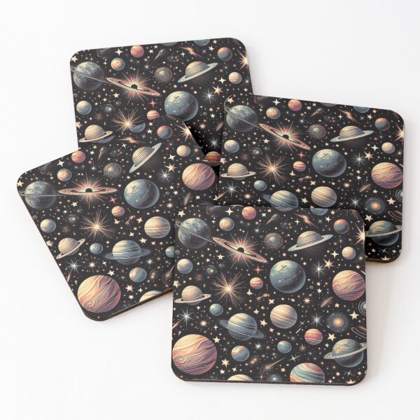 Item preview, Seamless Stars and Planets Pattern designed and sold by ShoPellY.