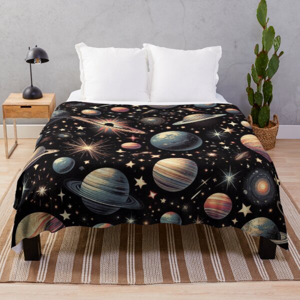 Item preview, Seamless Stars and Planets Pattern designed and sold by ShoPellY.