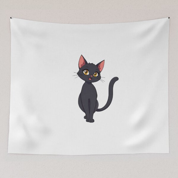 Item preview, The Curious Black Cat designed and sold by Quirkhive.